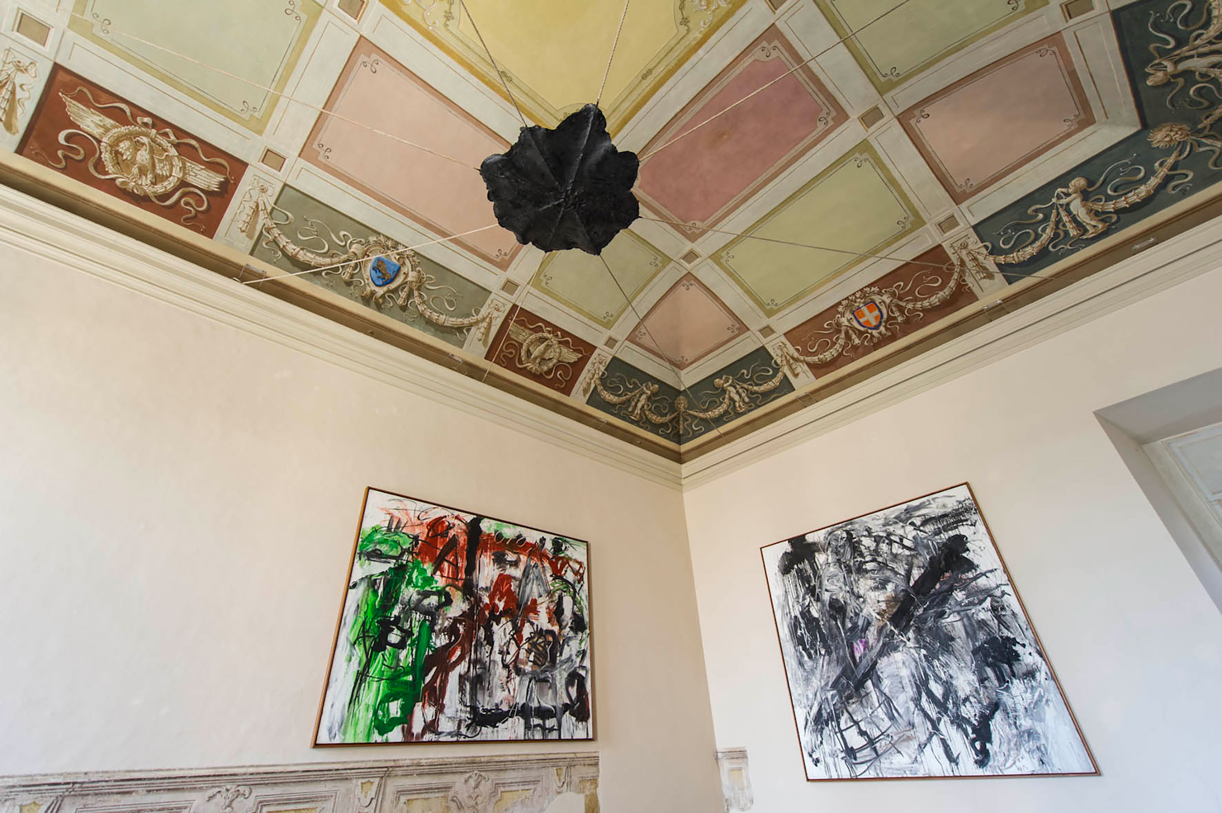 Emilio Vedova, Da doveu2026 (1983-7), 1983, Di umano u002785-II, 1985, Gilberto Zorio, Macchia III, 1968